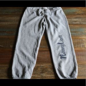 Lightly worn Penn State cropped sweat pants